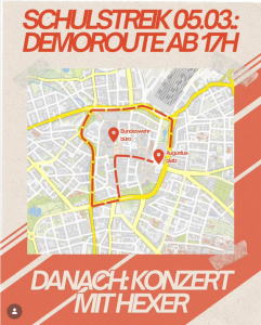 Demoroute Schulstreik 05.03.2026 Leipzig